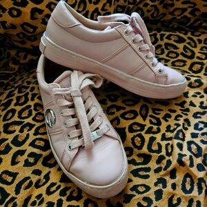 Bubblegum pink sneakers